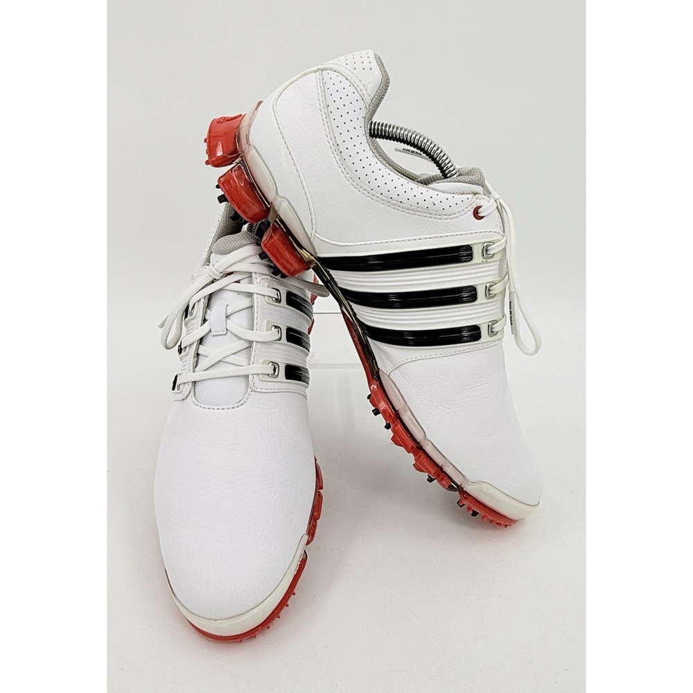 Adidas Tour360 Golf Shoes Men's Sz 11 White Black Red Spiked Q46978 2013 NWOB